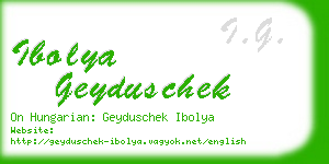 ibolya geyduschek business card